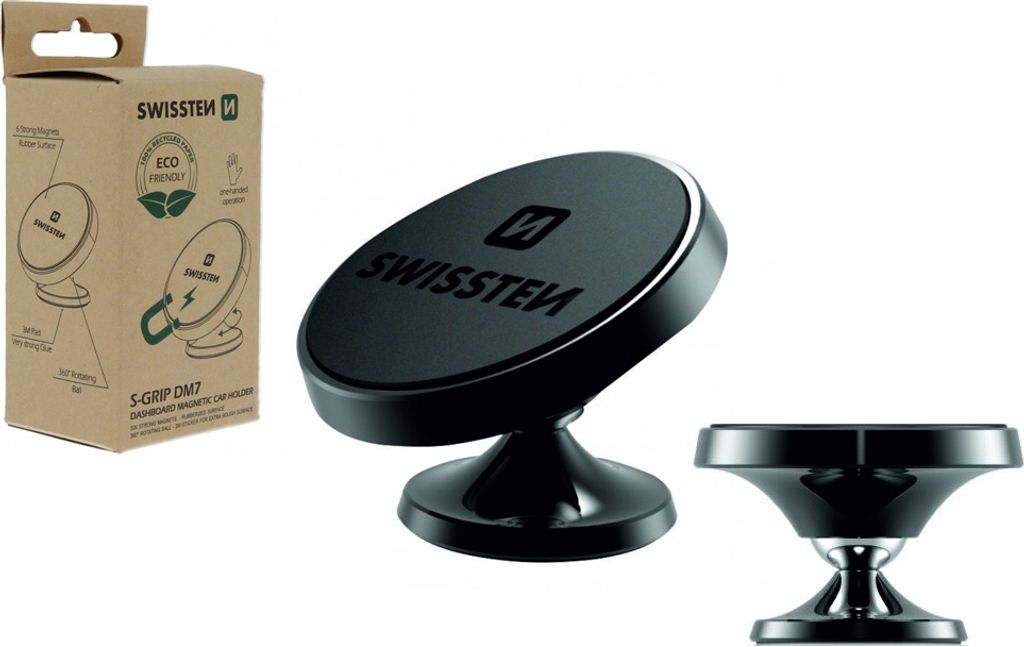 SWISSTEN - Magnetische Autohalterung S-Grip Armaturenbrett DM7 (ECO PACKING) - 8595217475458