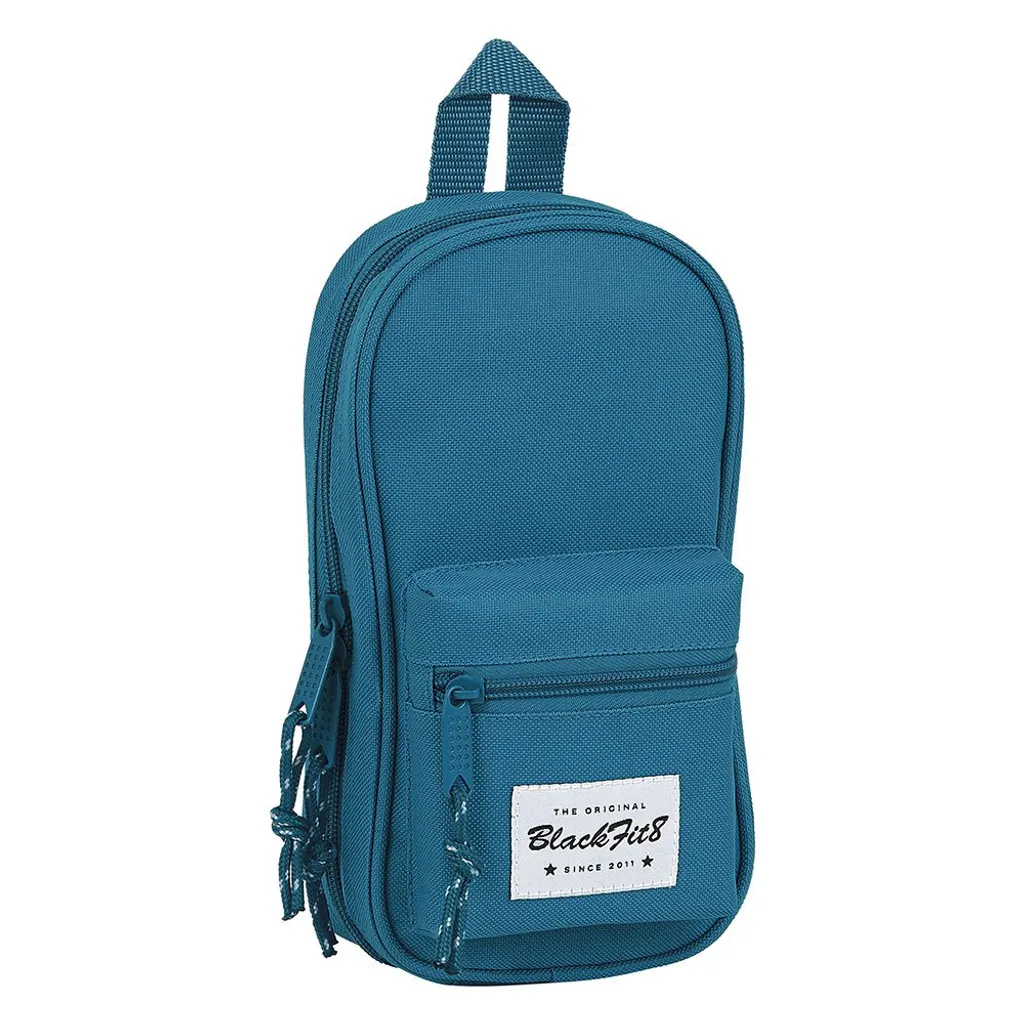 Sac à dos pour collège BlackFit8 Egeo bleu avec trousse de 33 fournitures