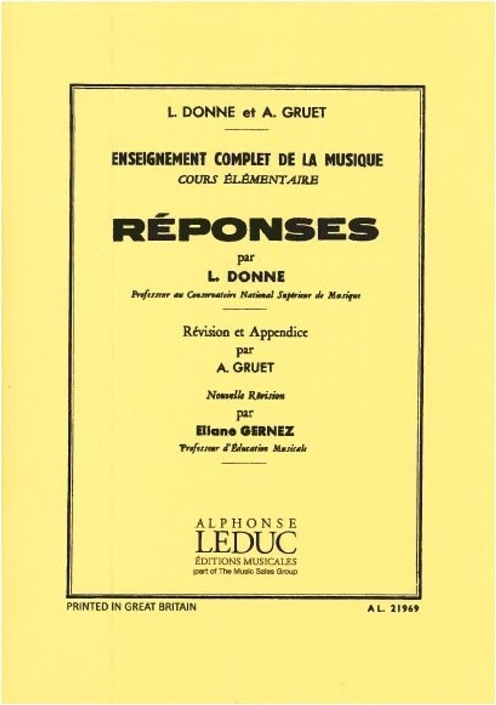 Donne Reponses Elementaire