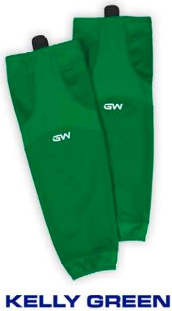 GW SK6500 Einfarbige Eislauf-Trainingssocke, KELLY GREEN / Intermediate - 27"/68,6 cm