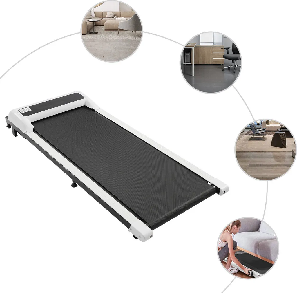 Tapis de course pliable gain de place pour rester en forme chez soi blanc