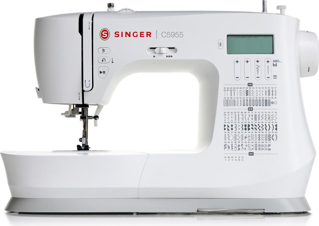 Singer | Sewing Machine | C5955 | Number of stitches 417 | Number of buttonholes 8 | White