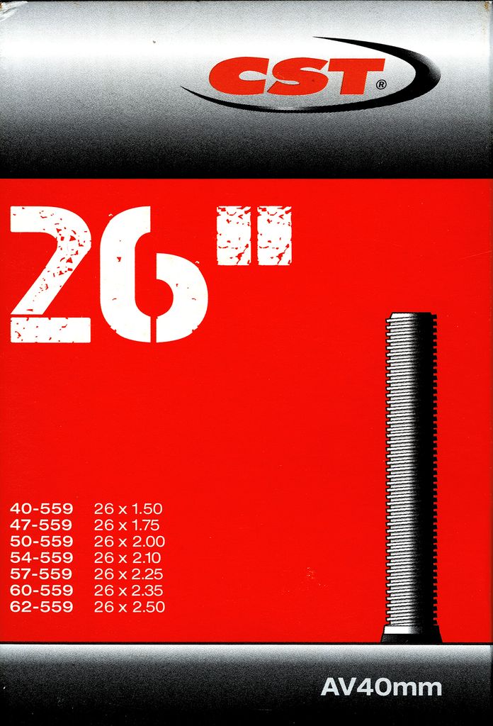 CST 26 AV Schlauch 26 Zoll (40/62-559) Fahrradschlauch Produktbild 