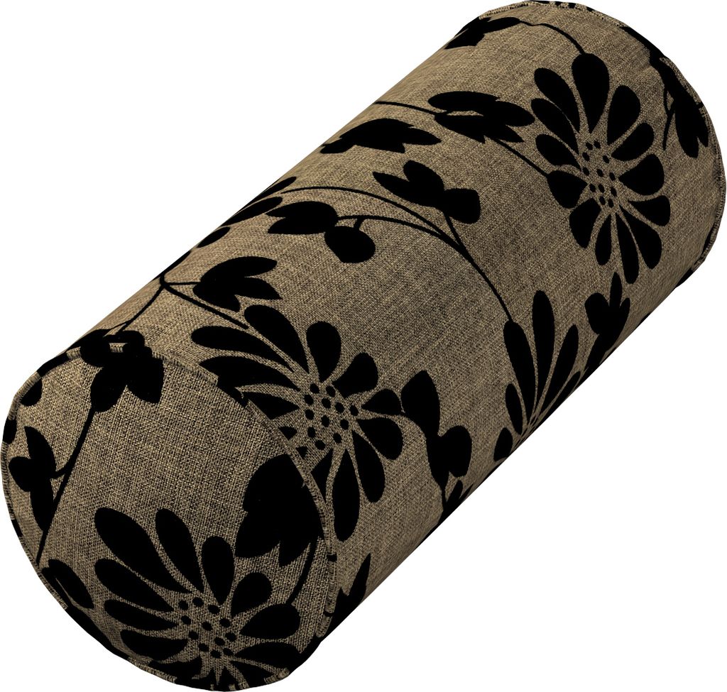 Dekoria Bezug für Ektorp Rolle, beige-schwarz, Ektorp Rolle 15 x 35 cm
