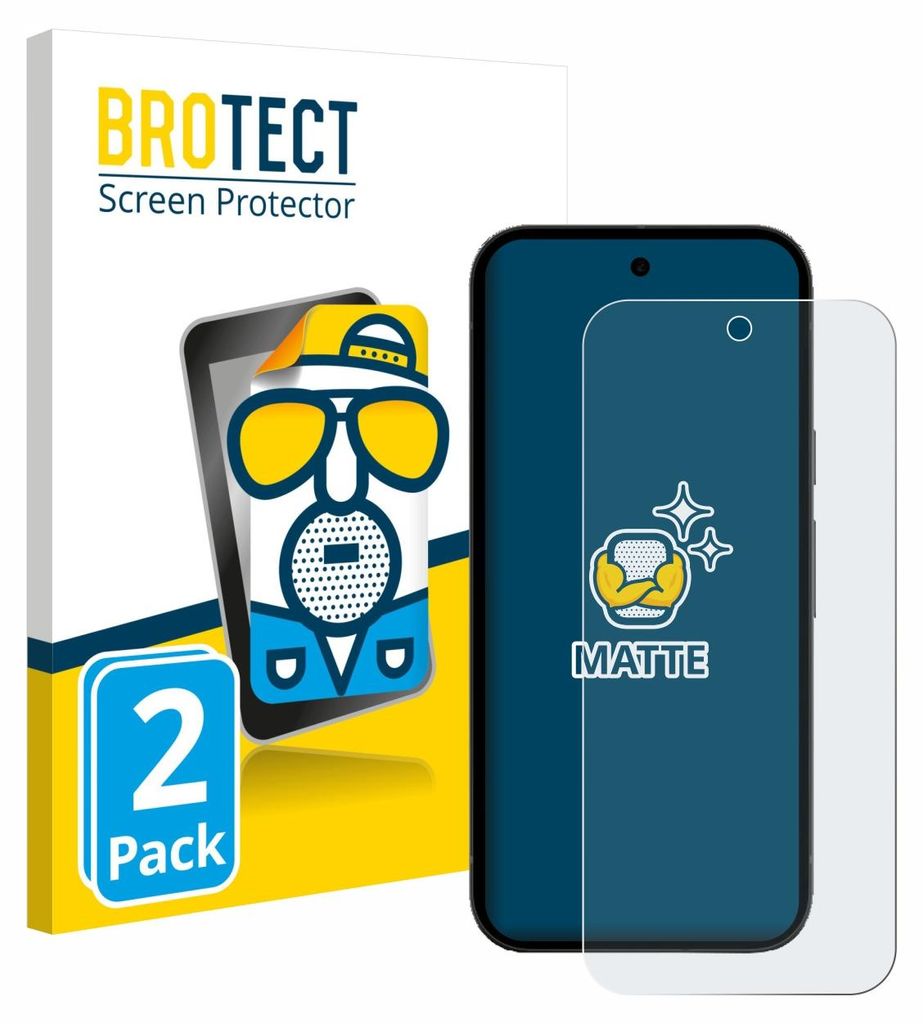 2x BROTECT Schutzfolie für Google Pixel 10a (case-friendly) Displayschutz Displayschutzfolie Folie Matt Entspiegelungsfolie