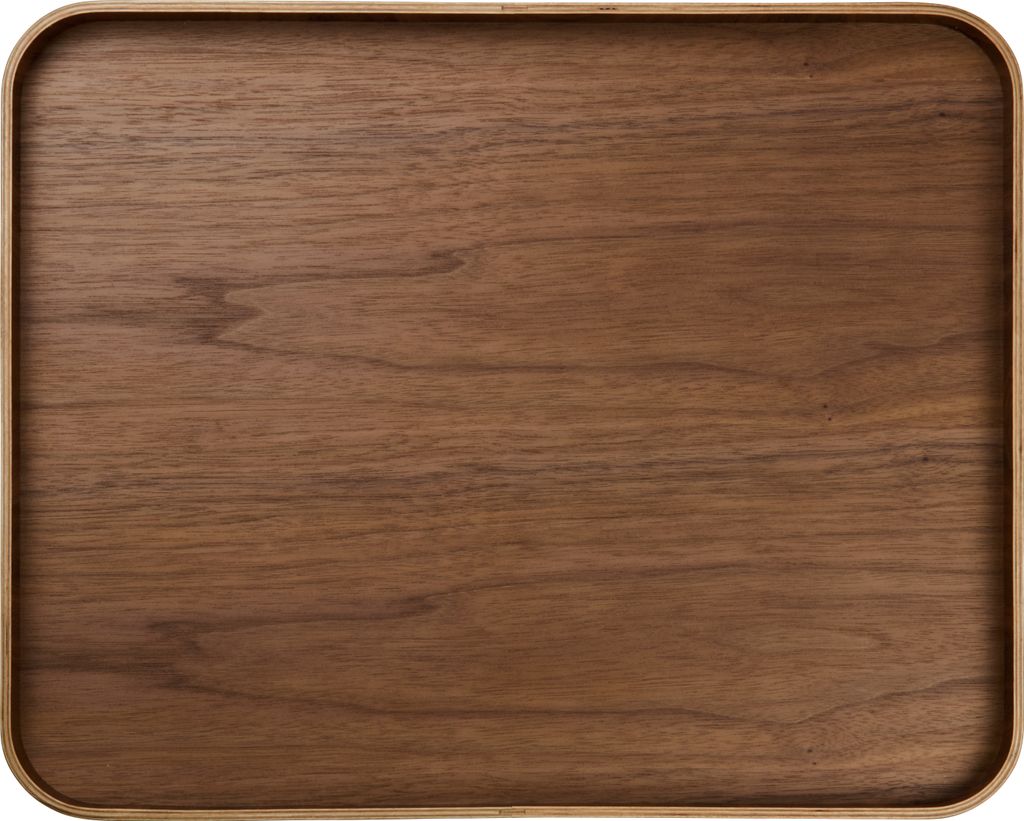 ASA Tablett auf Fuß WOOD 45,5 x 36 cm, H. 5,5 cm, Walnuss