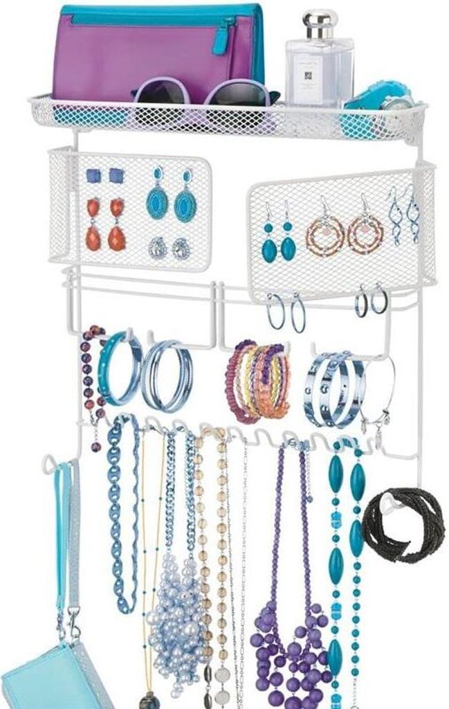 Schmuckhalter Wand weiss Schmuckorganizer Kettenhalter Produktbild 