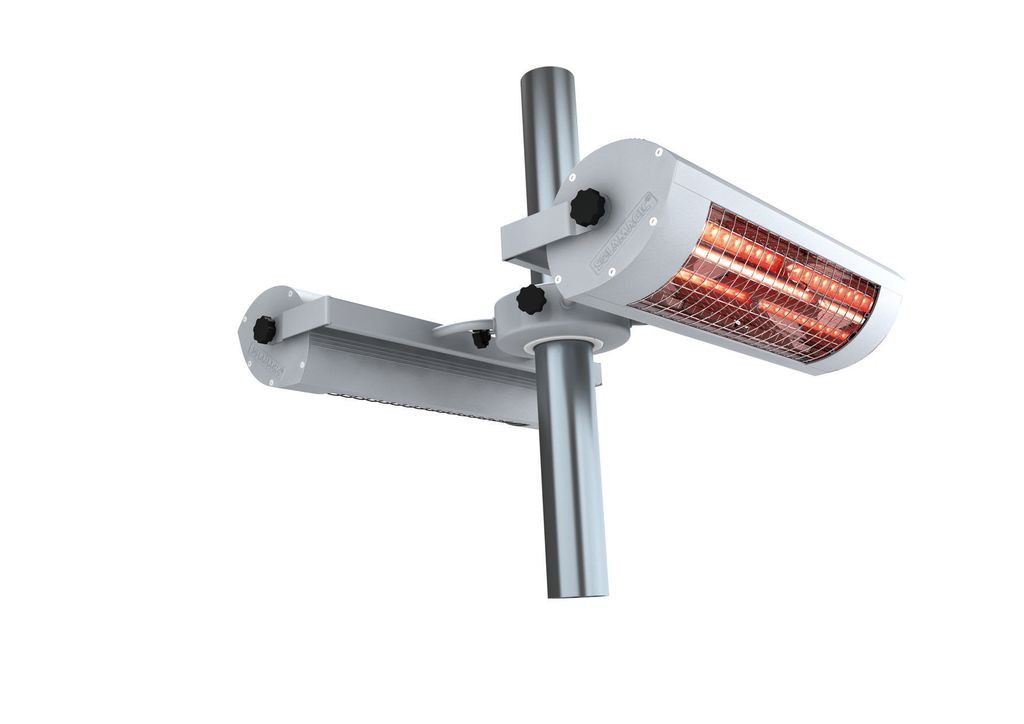 Solamagic ECO-2800 Infrarotheizstrahler 2x 1400 Watt titan mit Masthalterung
