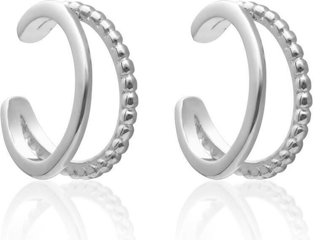 Zweireihige Ear Cuffs für Damen aus 925er Silber von JEWLIX