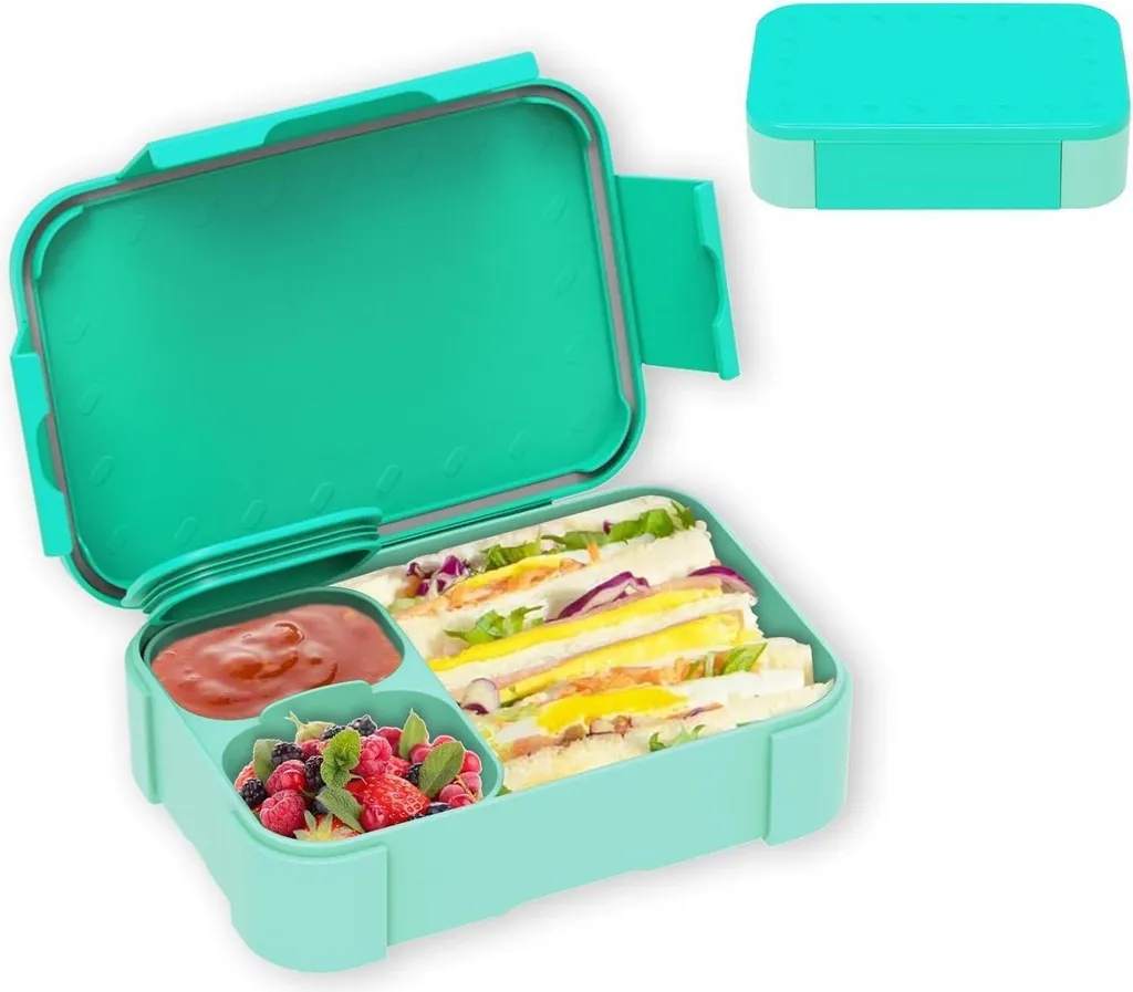 Scatola per il pranzo dei bambini con scomparti 900ml Scatola bento a prova di perdite Scatola per il pranzo