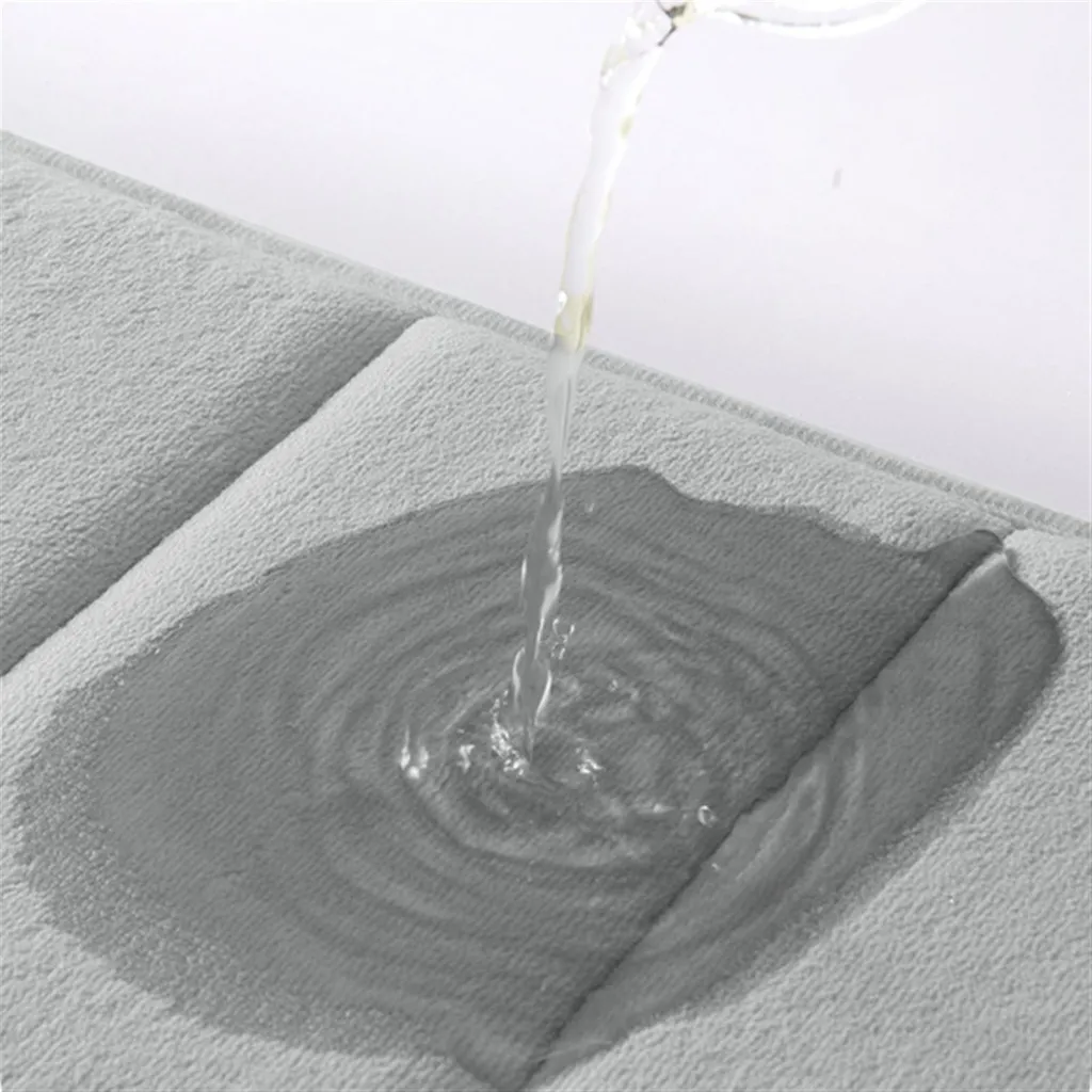 Set 5 Tappeti Bagno Grigio: Relax e Sicurezza con Microfibra Soft - 8