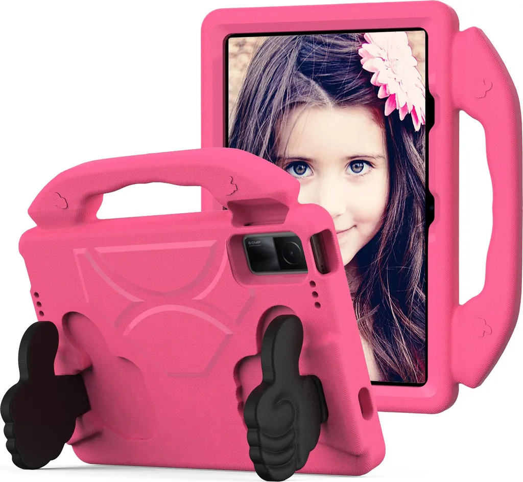 Cover Antiurto Redmi Pad 10.61 Bambini | Schiuma EVA Rosa con Supporto