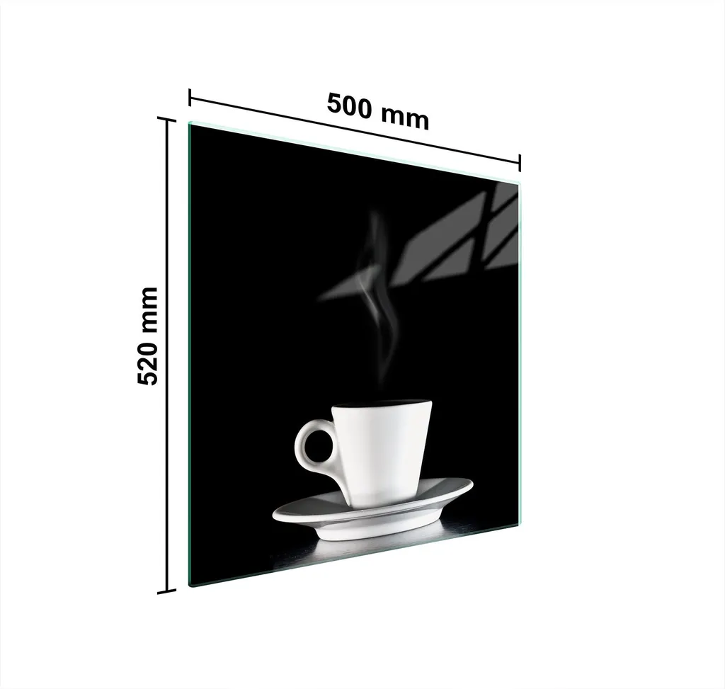Protezione Vetro Temperato 50x52 Caffè - Copripiano Professionale - 2
