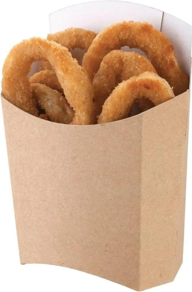 Sacs à frites compostables Colpac grand format pour vente à emporter