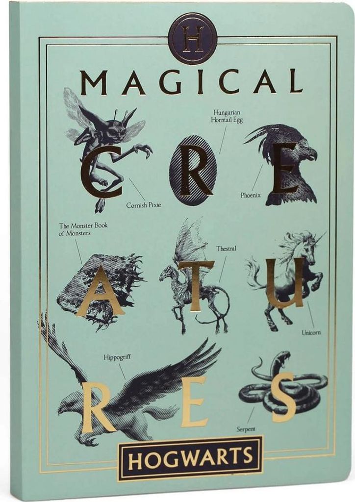 Harry Potter - "Magical Creatures" Notizbuch, A5 CD226 (Einheitsgröße) (Grün)