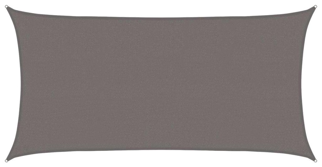 vidaXL Sonnensegel 2 x 6 m HDPE Rechteckig Hellgrau Produktbild 