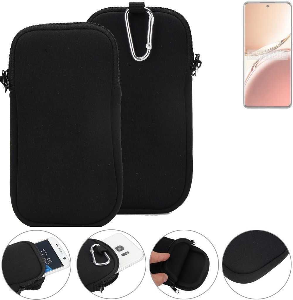 K-S-Trade Neopren-Hülle Handyhülle kompatibel mit Oppo A3 Pro Schutzhülle Neoprenhülle Sleeve Schutz-Hülle Gürtel Tasche Case Holster