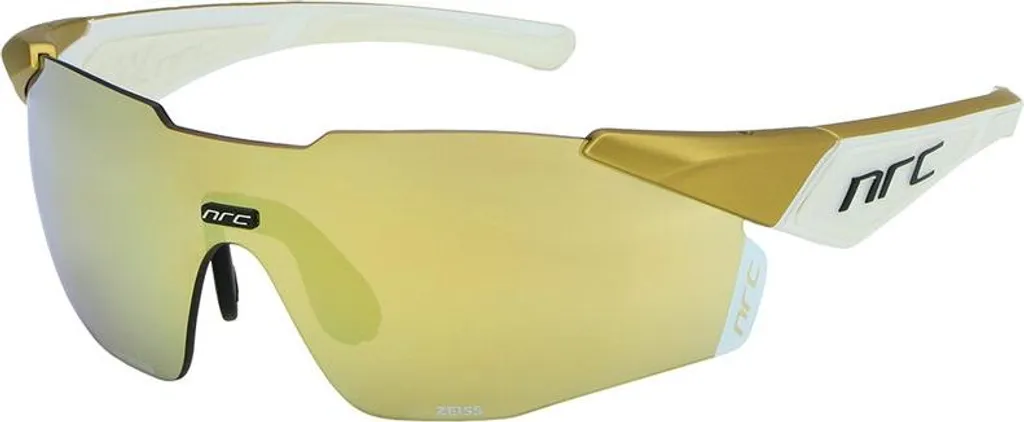 Lunettes NRC X1RR Whitelight2 Blanc Mat et Or Pur - Taille Unique Sport