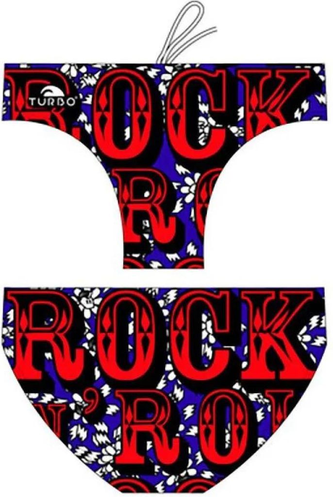 Turbo Rock Badeslip Rot M Herren Rot M