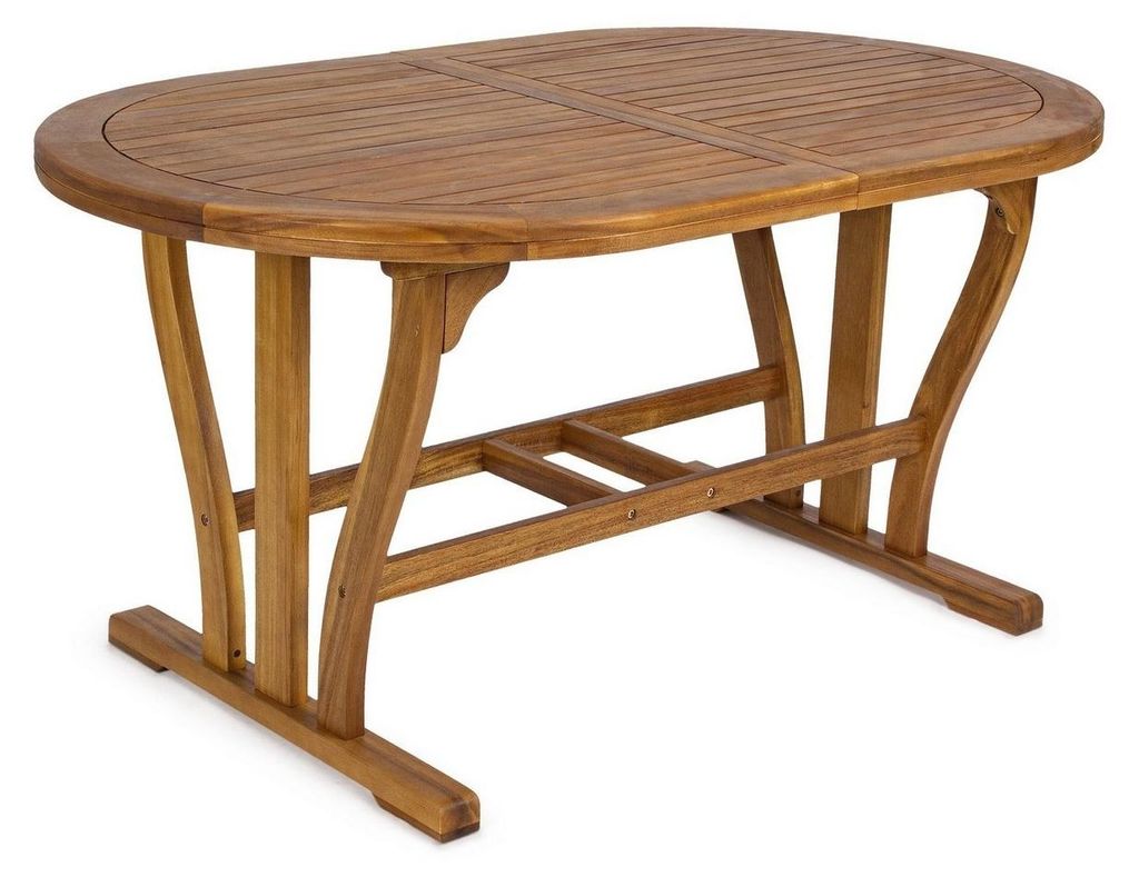 Ausziehtisch Noemi 150/200 x 90 cm Oval Akazienholz für Produktbild 