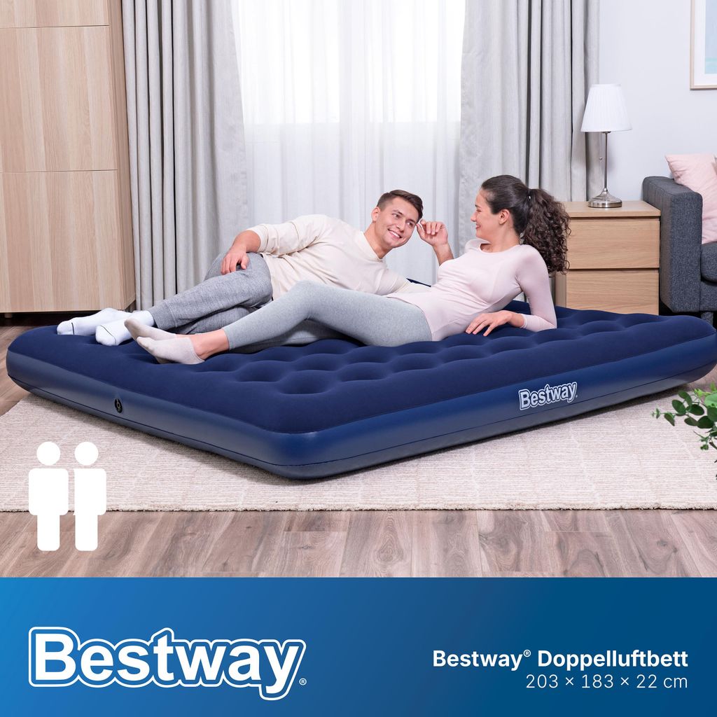Bestway® Doppelluftbett Blue Horizon 203 x 183 x 22 cm