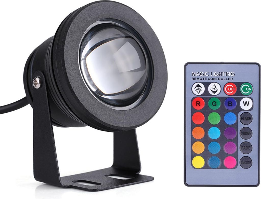 Meeresboot Yacht 10W 12 V RGB LED LED LOFTE LICHT REGREISE LAMPE MIT DENOTE CONTROL SCHWARZ