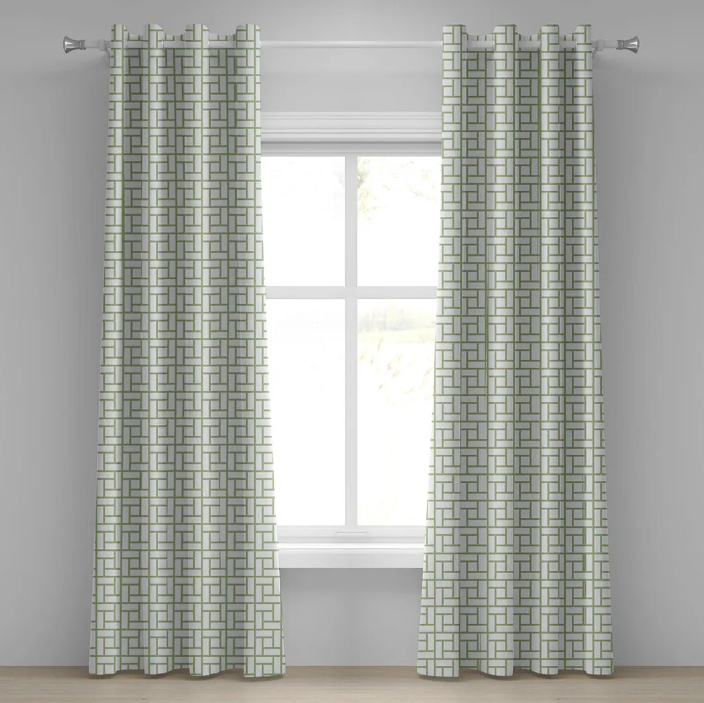 Offerta Tende ABAKUHAUS 280x225 Geometriche Verde Pistacchio