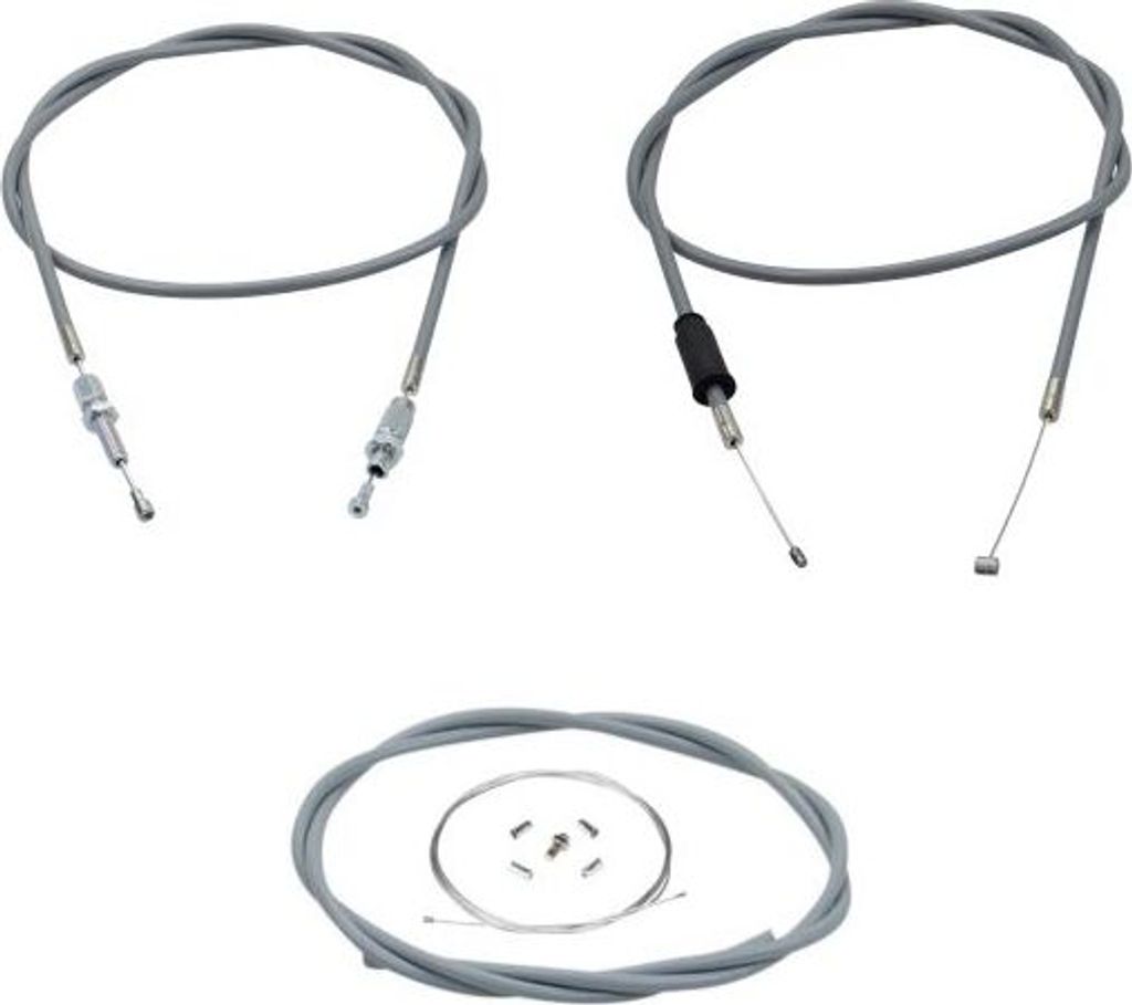 Bowdenzug Set grau 3-teilig für Hercules Prima 2 4 / M 1 2 3 4 / C 1 2 3 / P1 (Automatik)