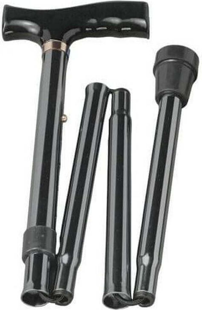 Telescopic height-adjustable folding cane RF-520 - Black Immagine del prodotto 