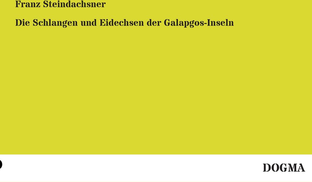 Die Schlangen und Eidechsen der Galapgos-Inseln