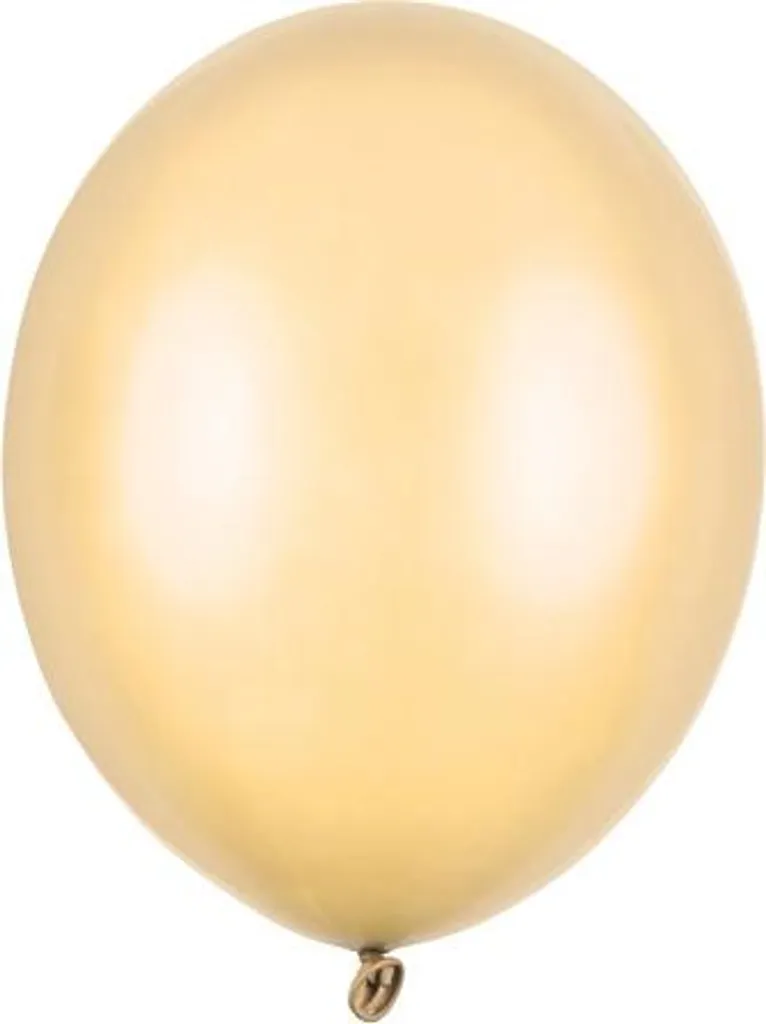Lot 100 Ballons Orange Métallique Strong 27cm - Résistants et Brillant