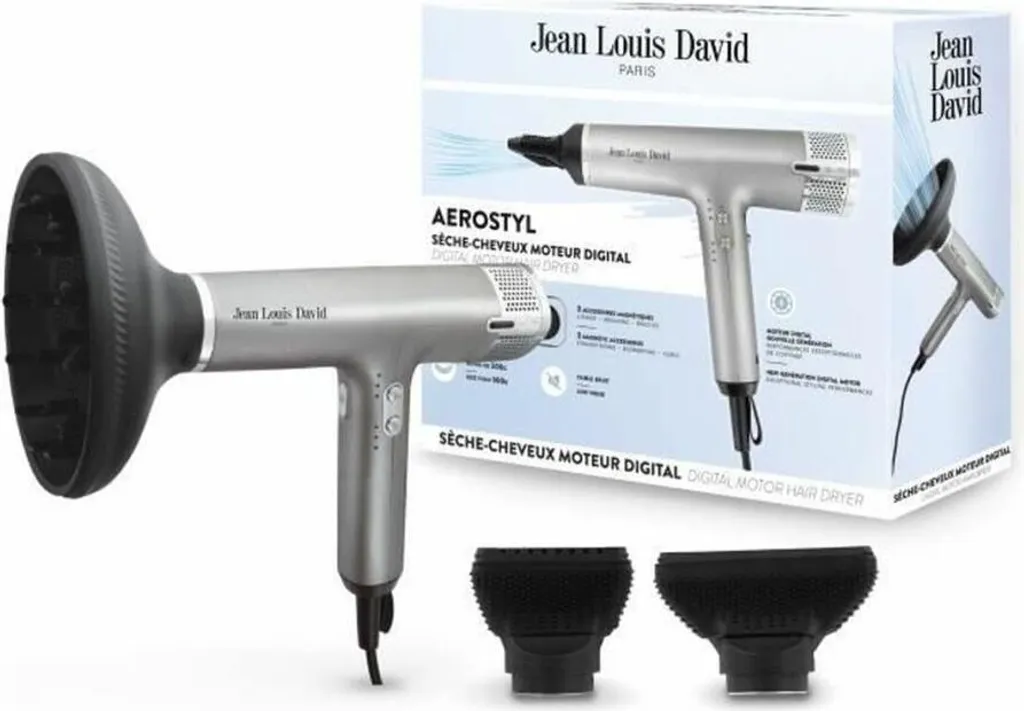 Sèche-cheveux JLD AEROSTYL 1700W Moteur DC Léger et Design Jean Louis David