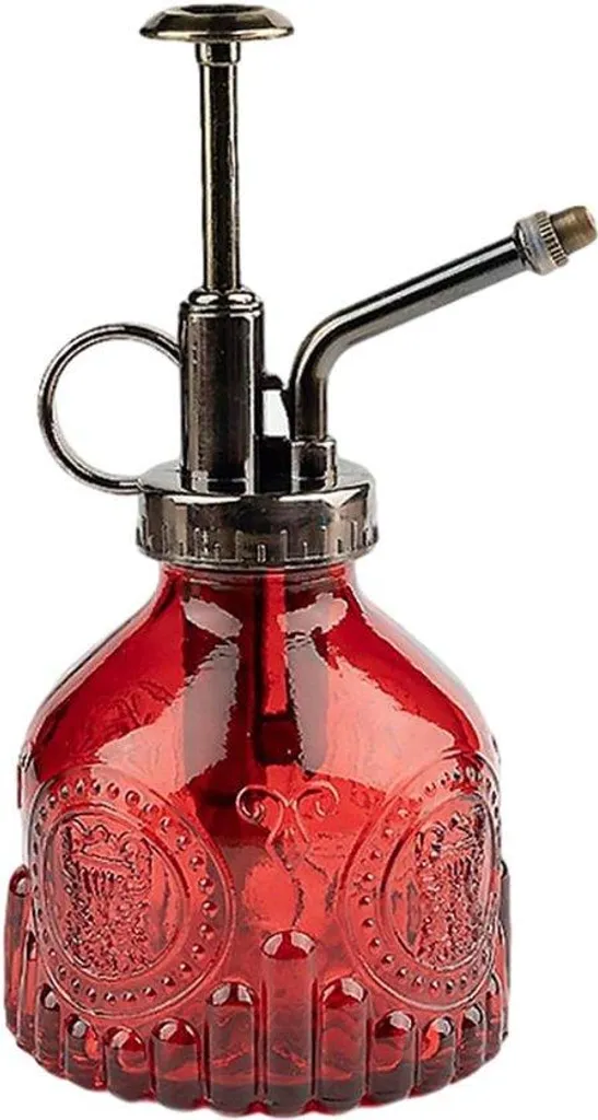 Brumisateur de plantes intérieur en verre rouge 205 ml style vintage