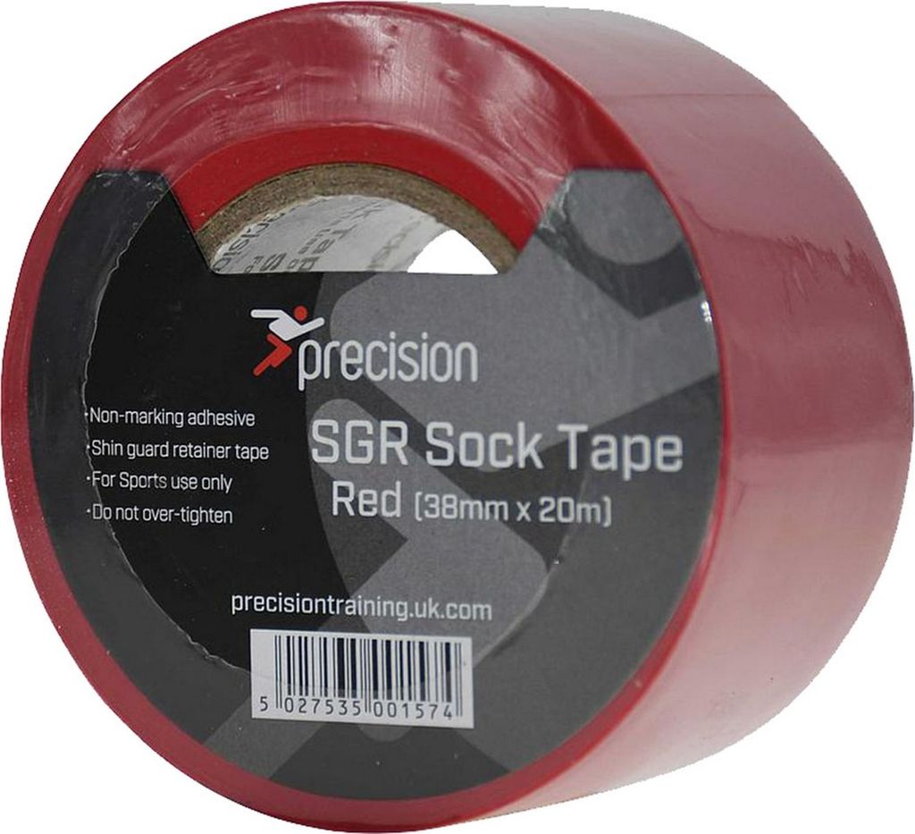 Precision - "SGR" Socken-Klebeband für Herren/Damen Unisex (5er-Pack) RD285 (20 m x 38 mm) (Rot)