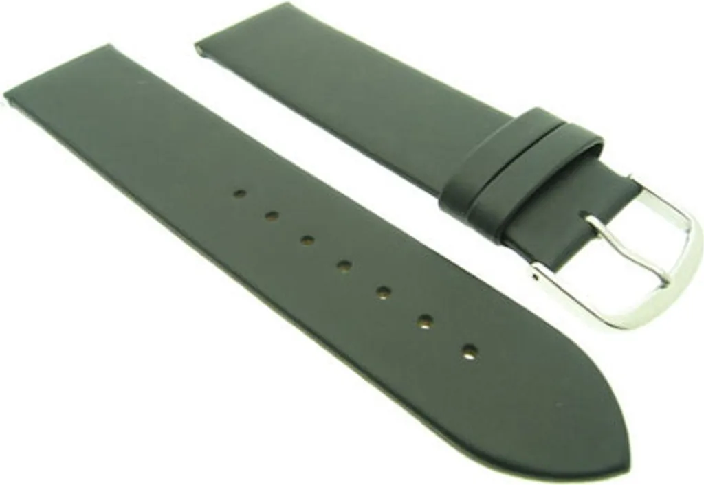 Cinturino Rece Jumbo Nero 24mm | Ricambio Professionale per Orologi