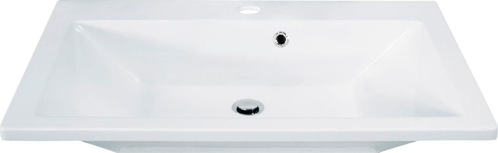 FACKELMANN Waschbecken DOMINO / Waschtisch aus Gussmarmor / Produktbild 