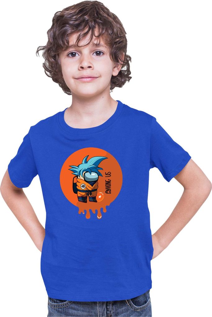 Kinder T-Shirt Dragon Anime Manga Ball Z Goku 30, 7-8 Jahr - 128 / Blau
