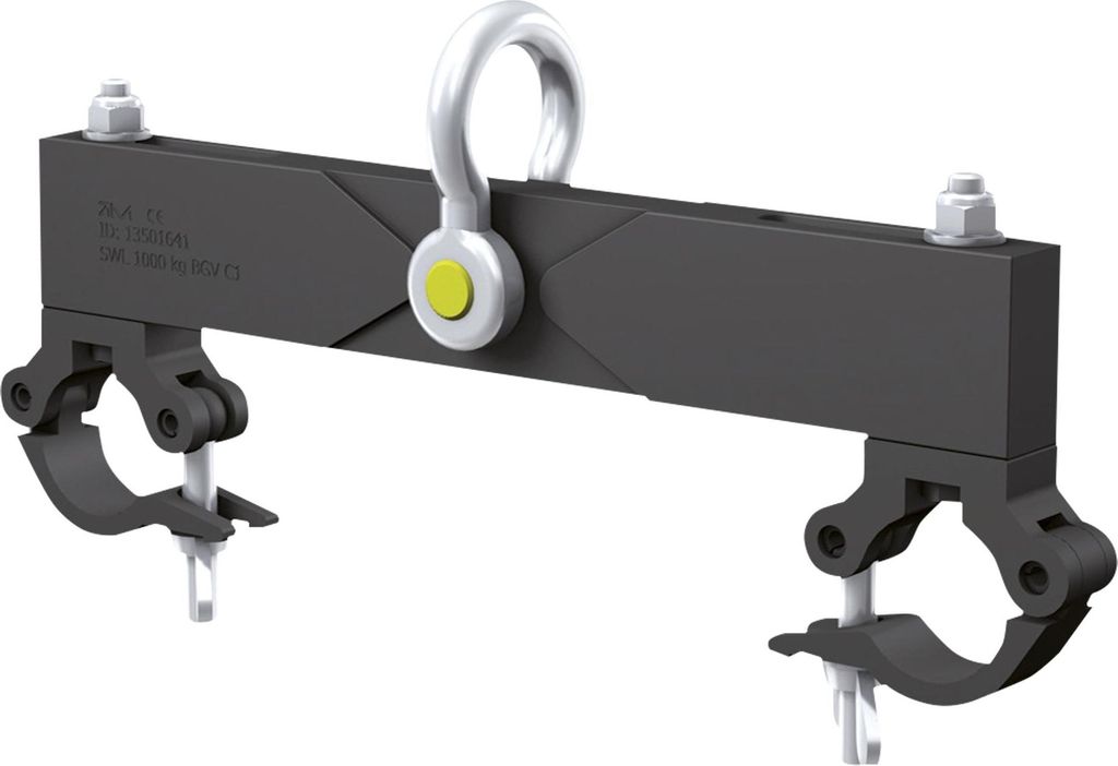 Milos Ceiling Support with Shackle 1 Tonne - 290 - 400 mm - Schwarz
