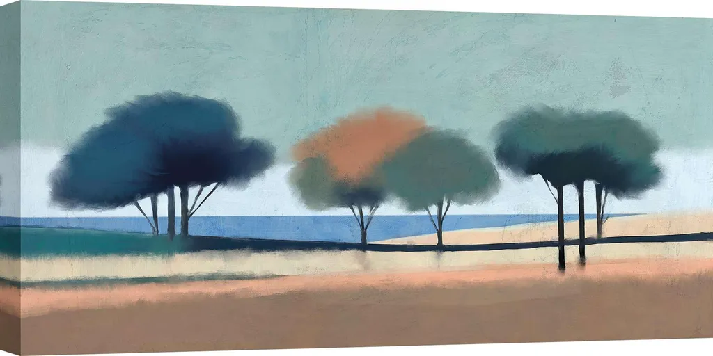 Tableau Minimal Landscape II par Renée Courtois - Toile 100 x 50 cm