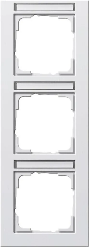 Cadre Gira 3 Postes Blanc Mat 110322 : Finition sans Trace pour vos Murs