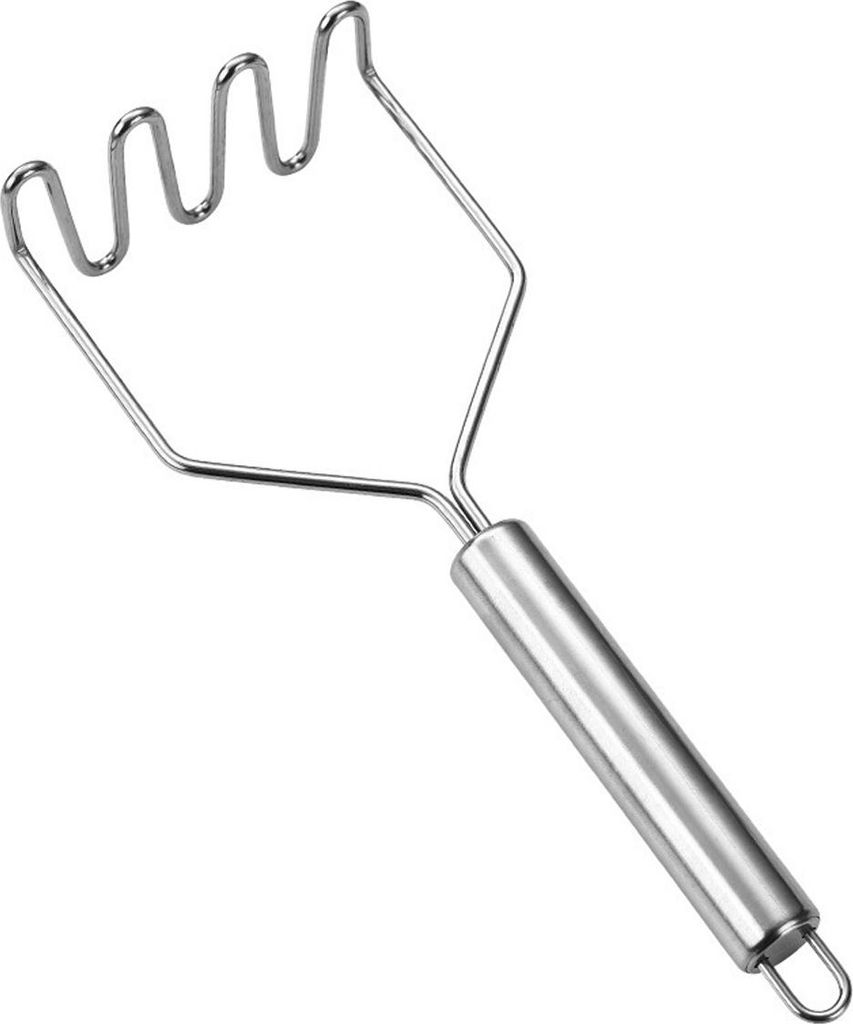 Küchengerät aus Edelstahl: Kartoffelstampfer, Kartoffelpresse, Gemüsepresse, Küchenhelfer