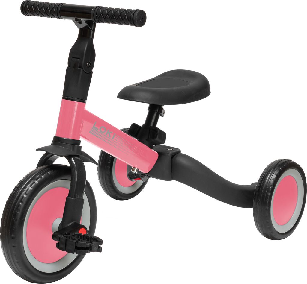 Dreirad Laufrad Laufhilfe 4 in 1 Multifunktional Bike Kind Balance LOKI Pink ib style