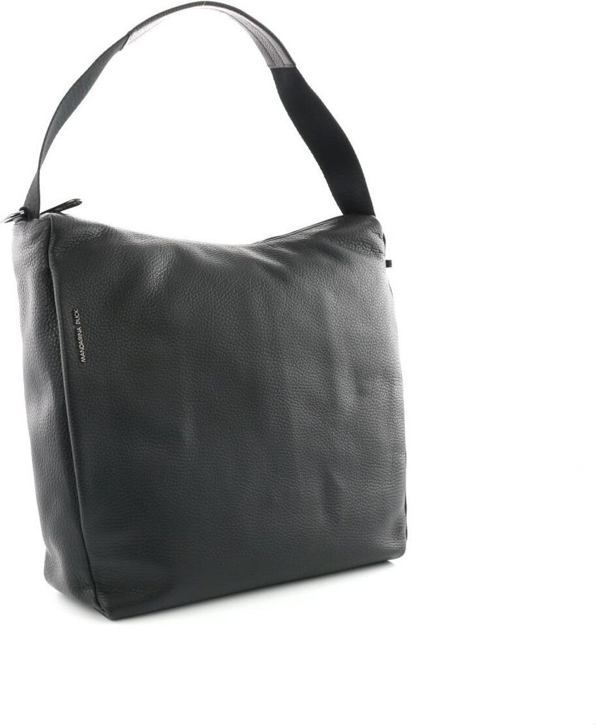 Mandarina Duck Mellow Leather Hobo Bag Schwarz