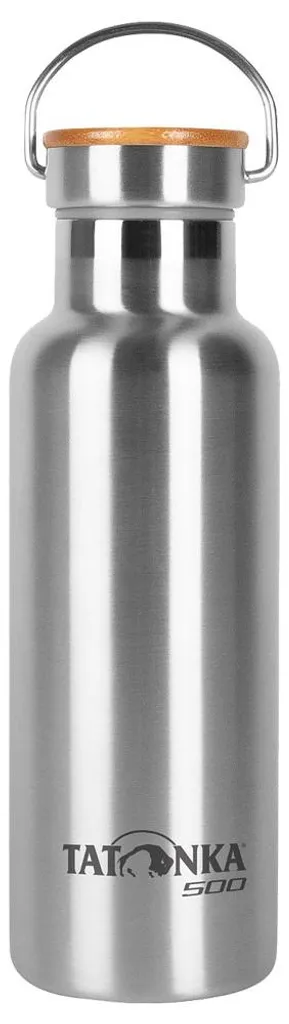 Bouteille Isotherme Hot & Cold Stuff 500ml Inox Couvercle Bambou