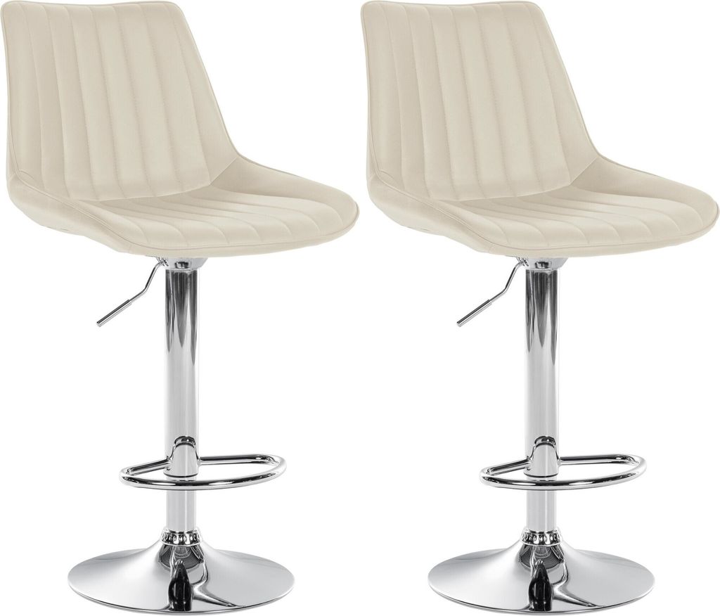 CLP 2er Set Barhocker Toni Kunstleder drehbar und stufenlos Produktbild 