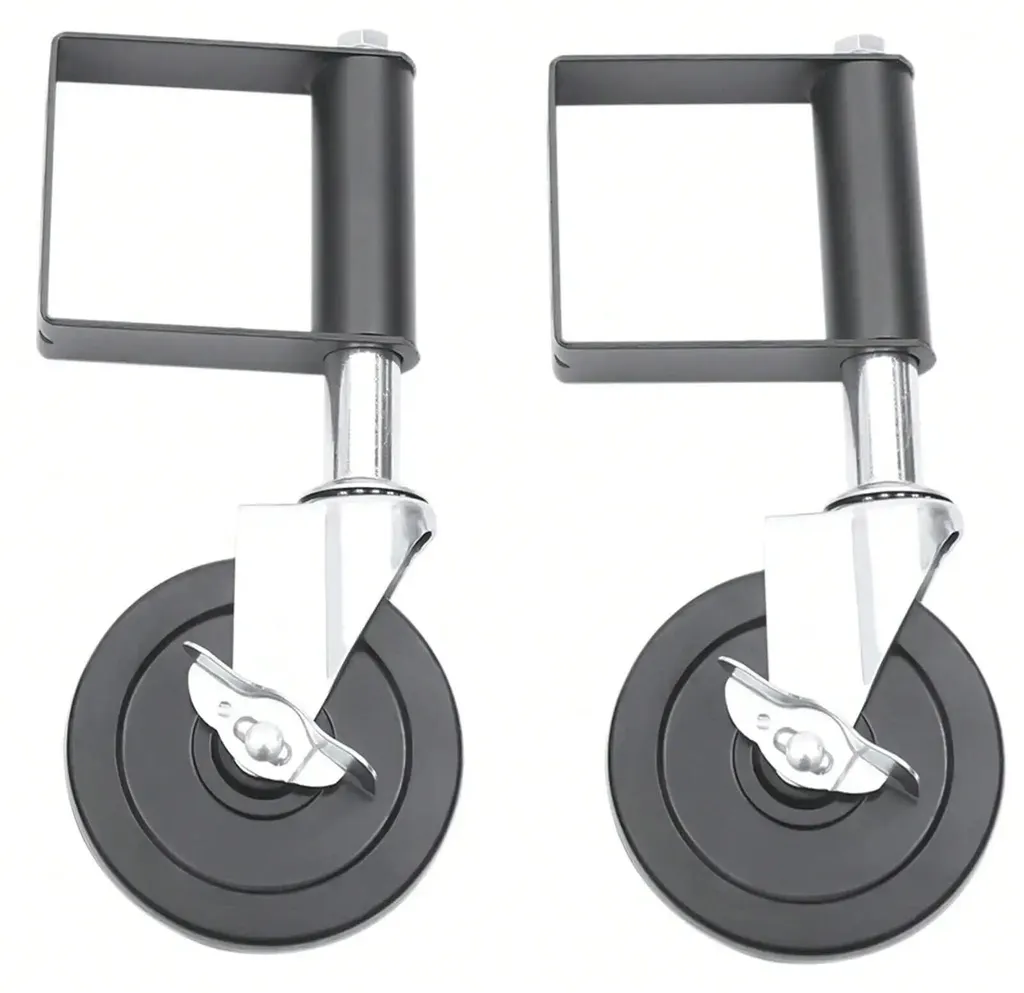 Roulettes à frein 127mm en métal et caoutchouc pour charges lourdes