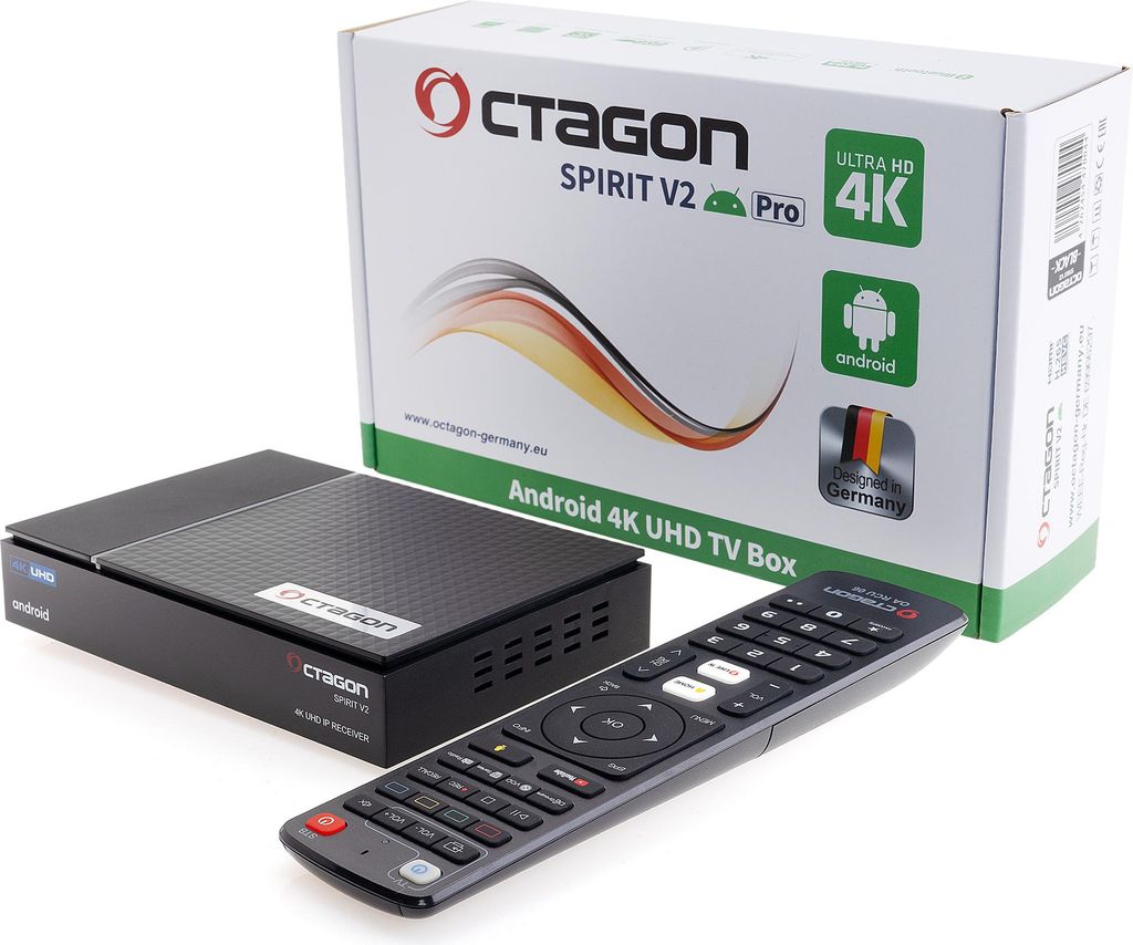 Octagon Spirit PRO 4K UHD HDR10+ Smart Android TV OTT IP Immagine del prodotto 