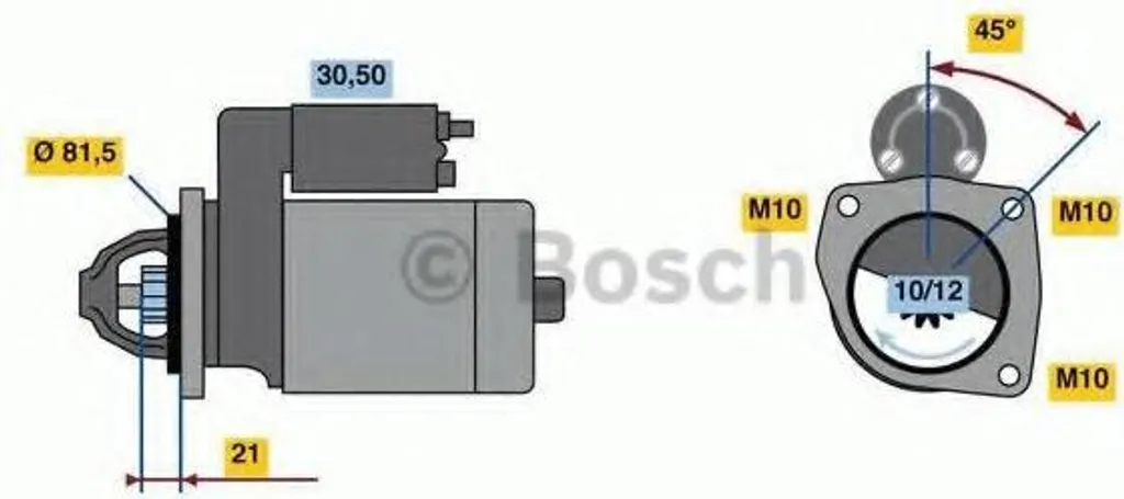 Démarreur Bosch 0 986 023 180 : Fini les Démarrages Difficiles sur Mazda Ford