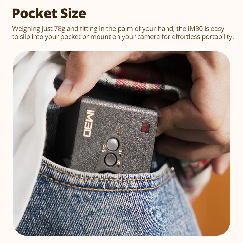 Mini flash de poche iM30 avec puissance réglable pour hybride - 3
