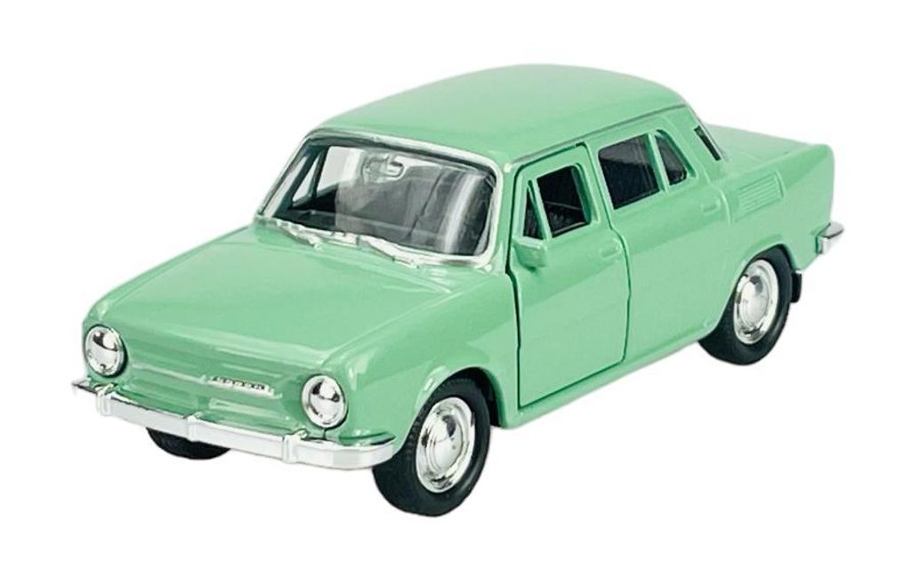 Welly Škoda 100 zelená 1:34-1:39 Die Cast kovový model  v Obrázok produktu 